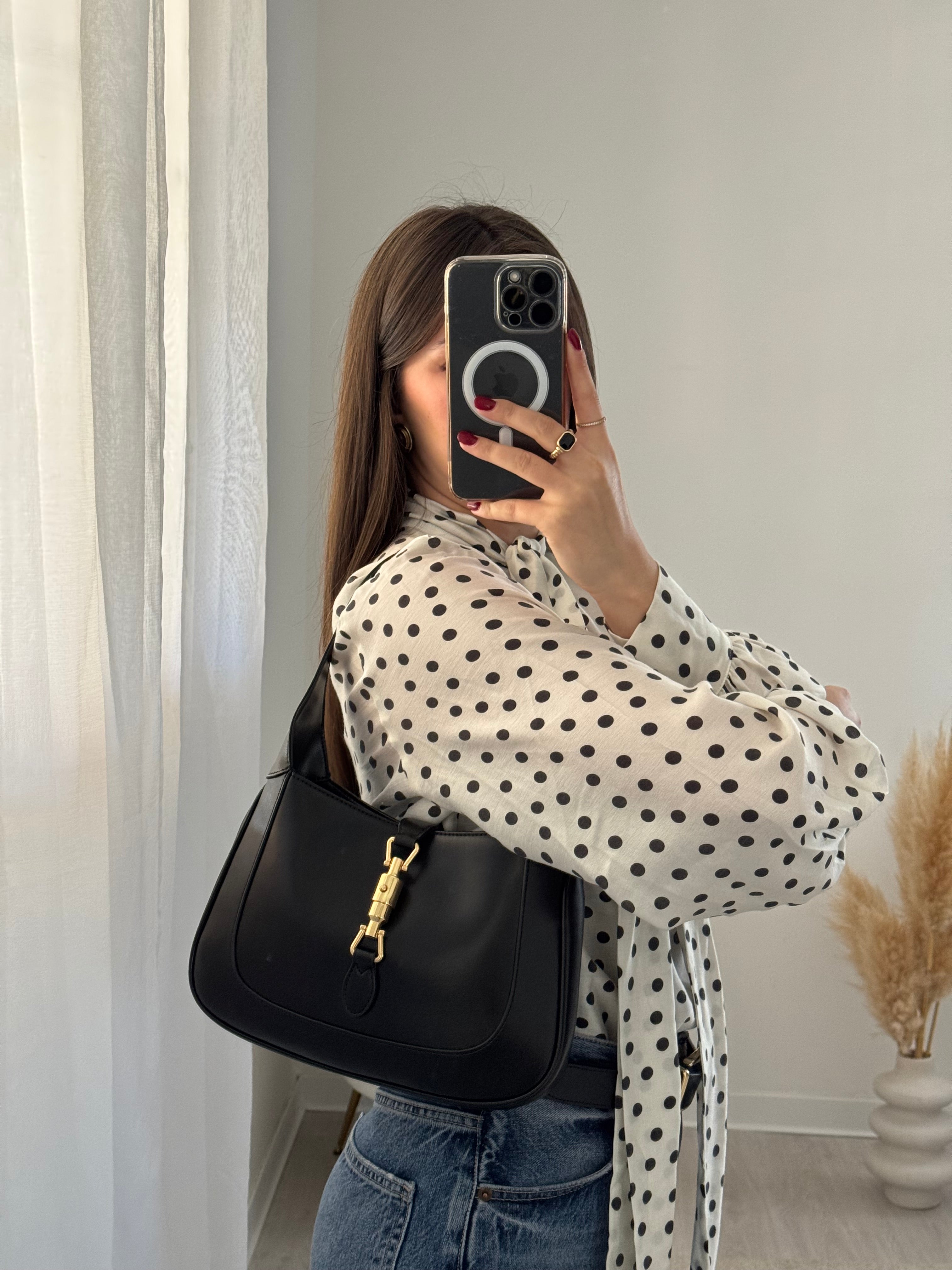 Bag Lea big Nero (vera pelle) - Moonamì