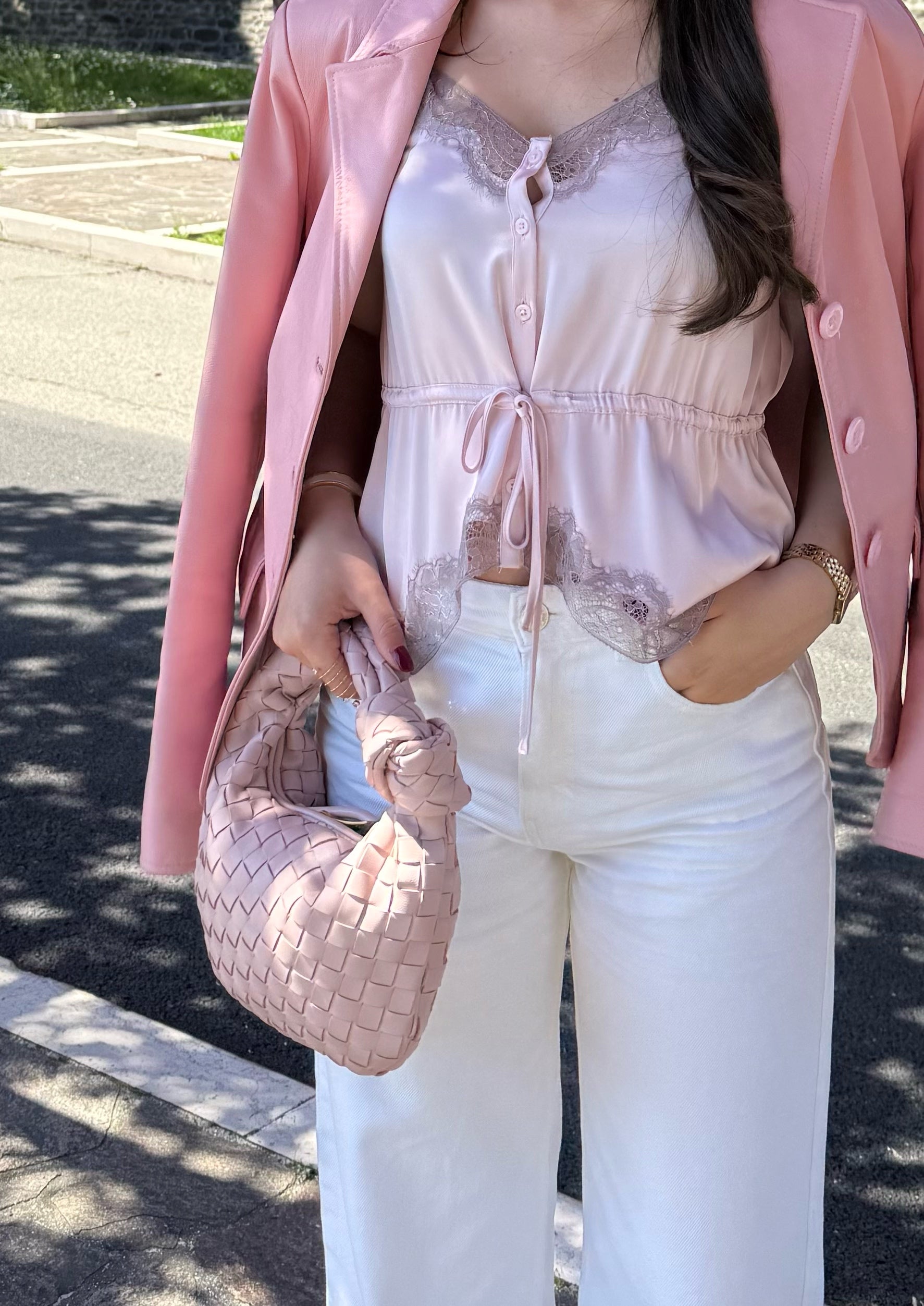 Bag Intreccio Rosa - Moonamì