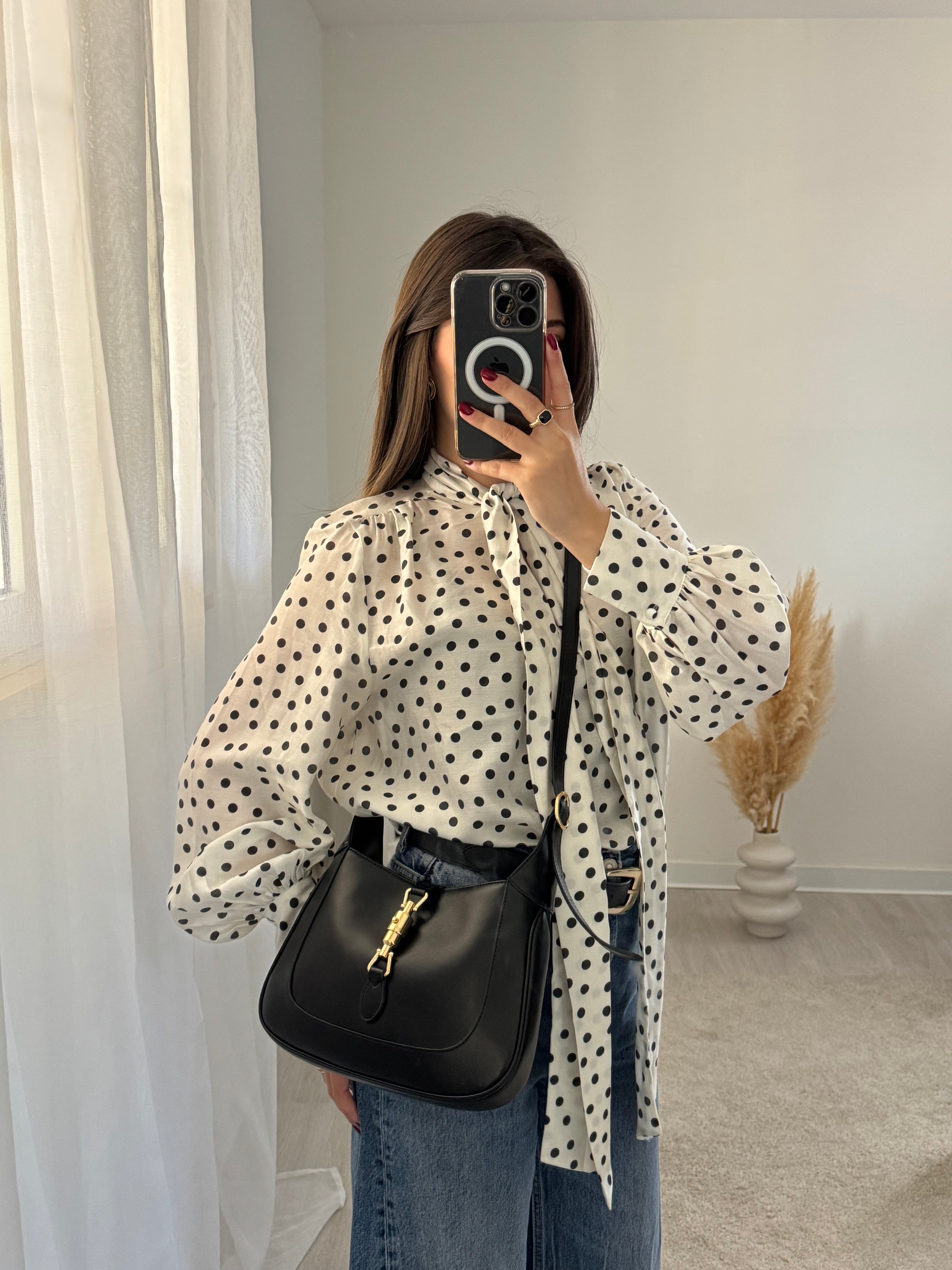 Bag Lea big Nero (vera pelle) - Moonamì