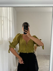 Top Fiore pistacchio - Moonamì