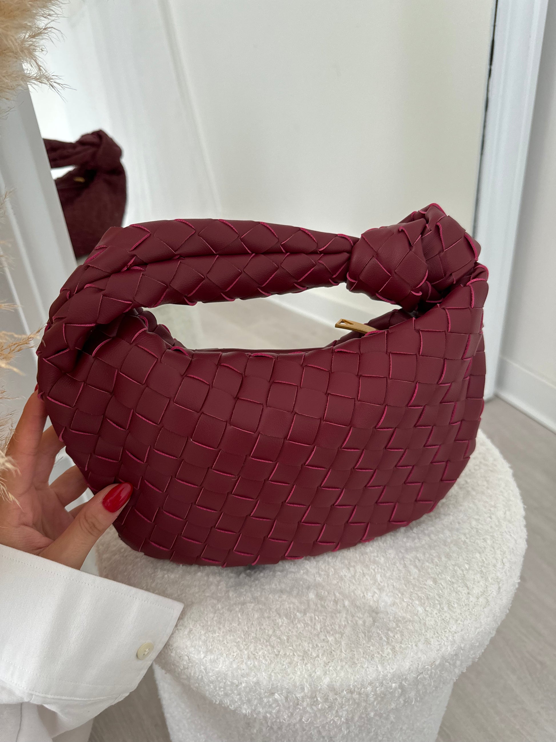 Bag Intreccio Bordeaux - Moonamì