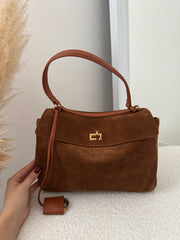 Bag Chloe suede vera pelle Cuoio