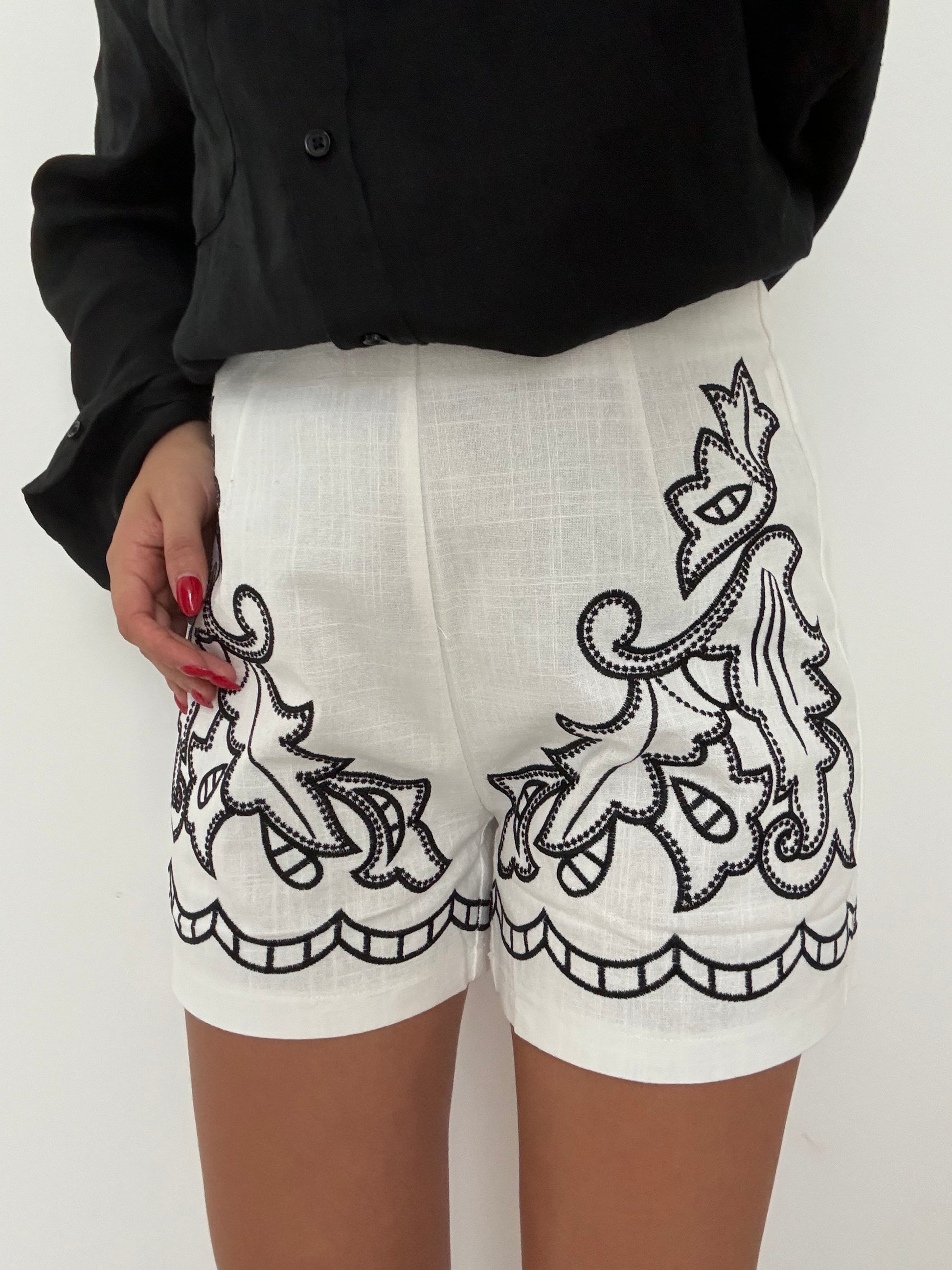 Shorts Flor bianco - Moonamì