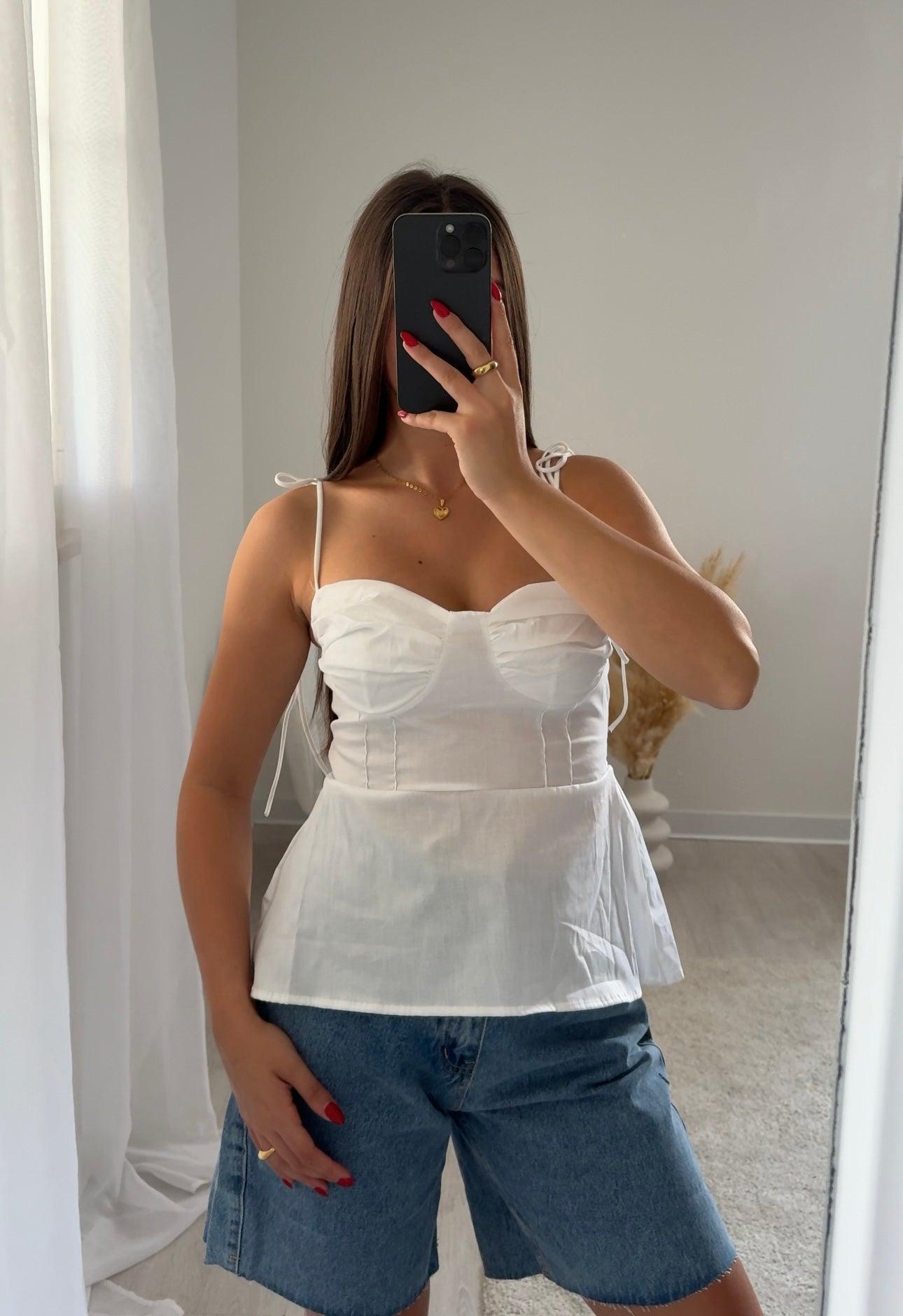 Top Alma bianco - Moonamì