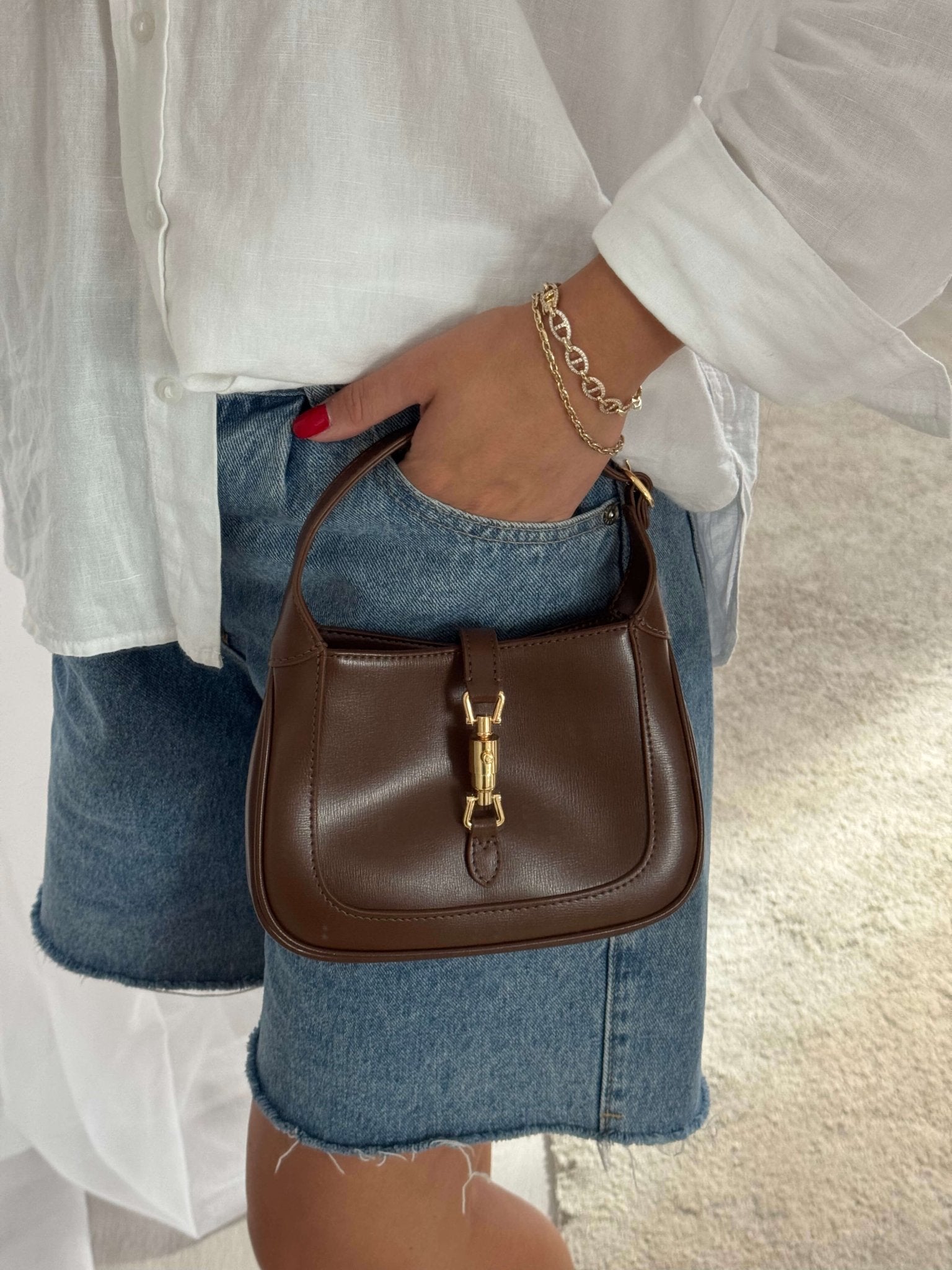 Bag Lea marrone (vera pelle) - Moonamì