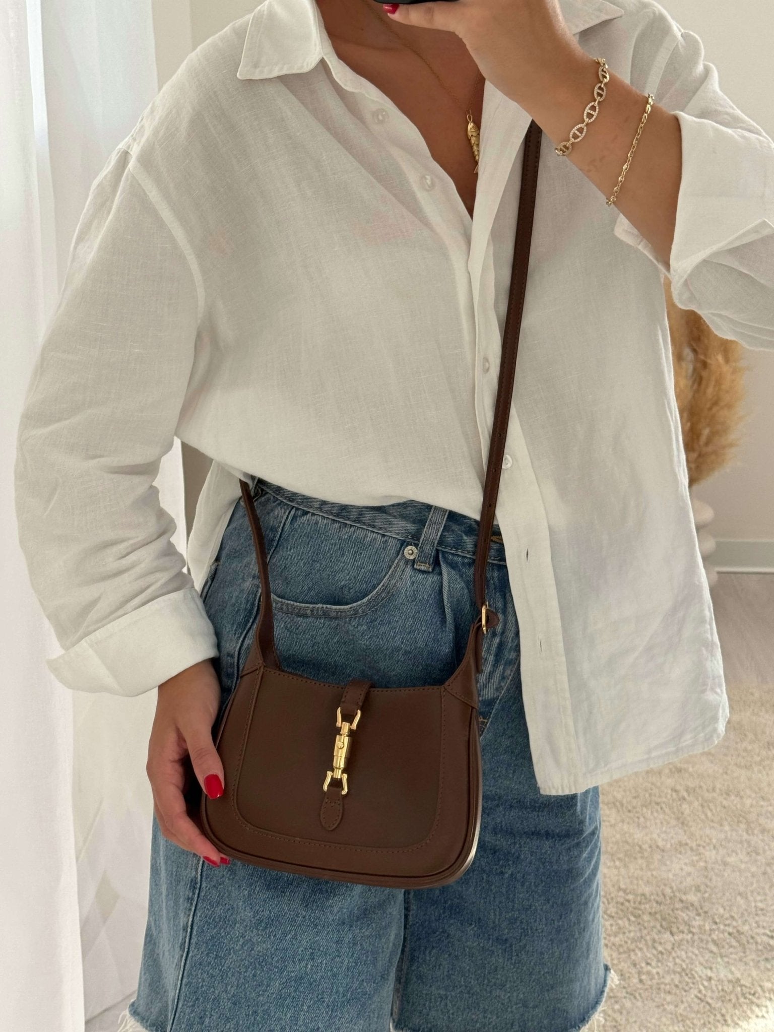 Bag Lea marrone (vera pelle) - Moonamì