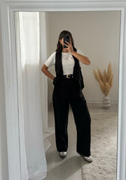 Coordinato gilet+pantalone nero