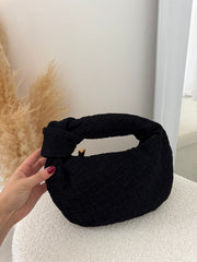 Bag Intreccio Suede nero