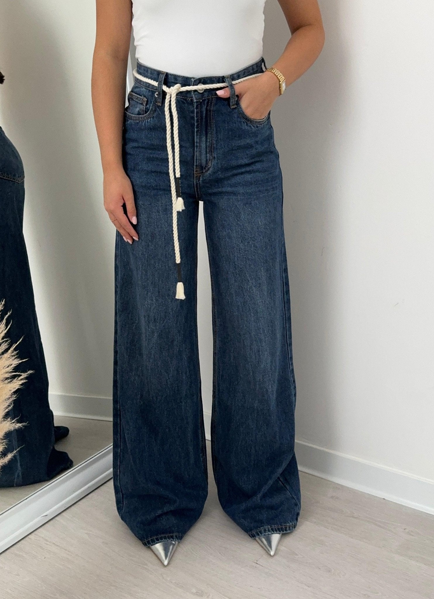 Jeans Wide Leg corda - Moonamì