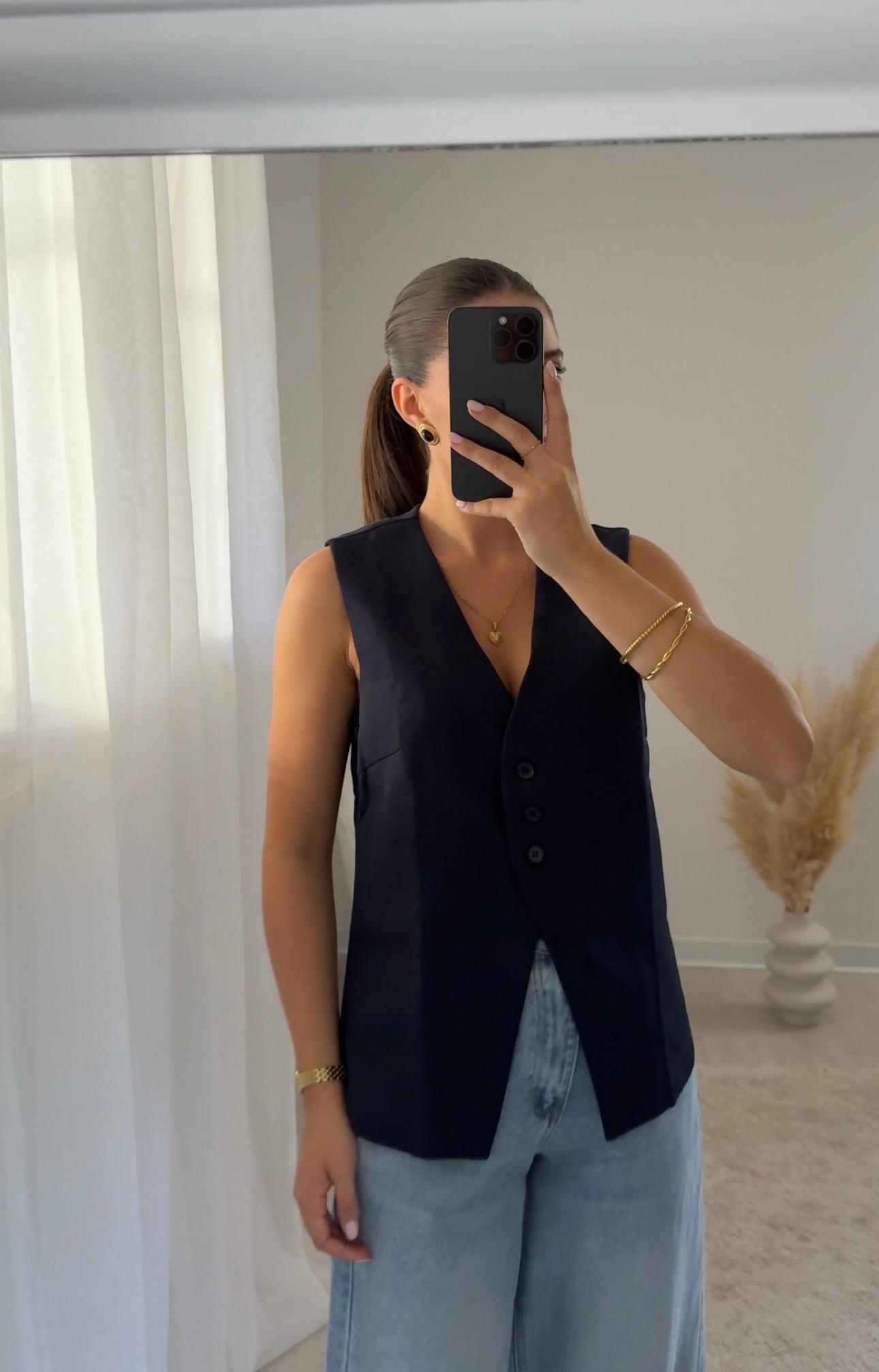 Gilet blu - Moonamì